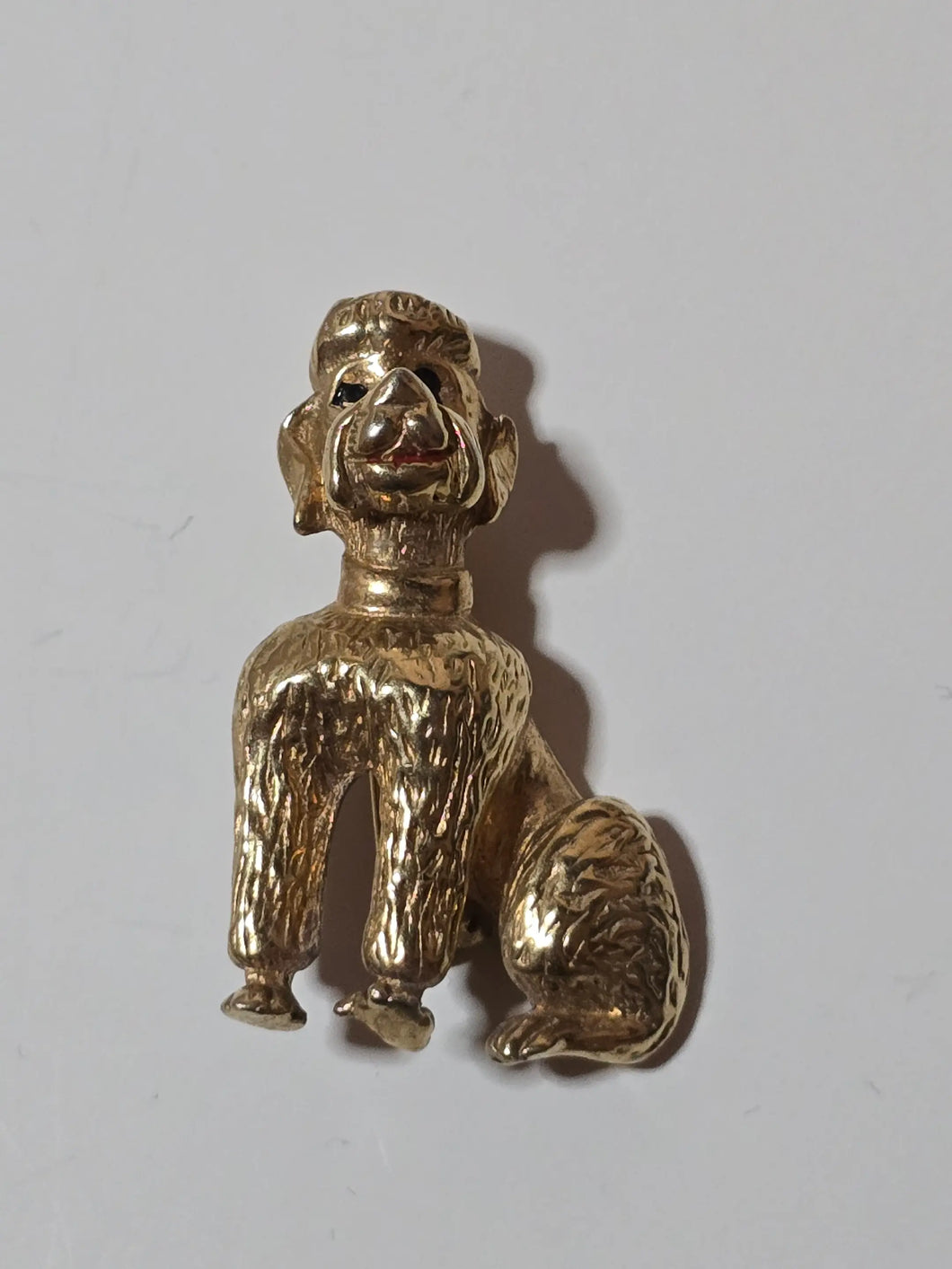 Poodle brooch