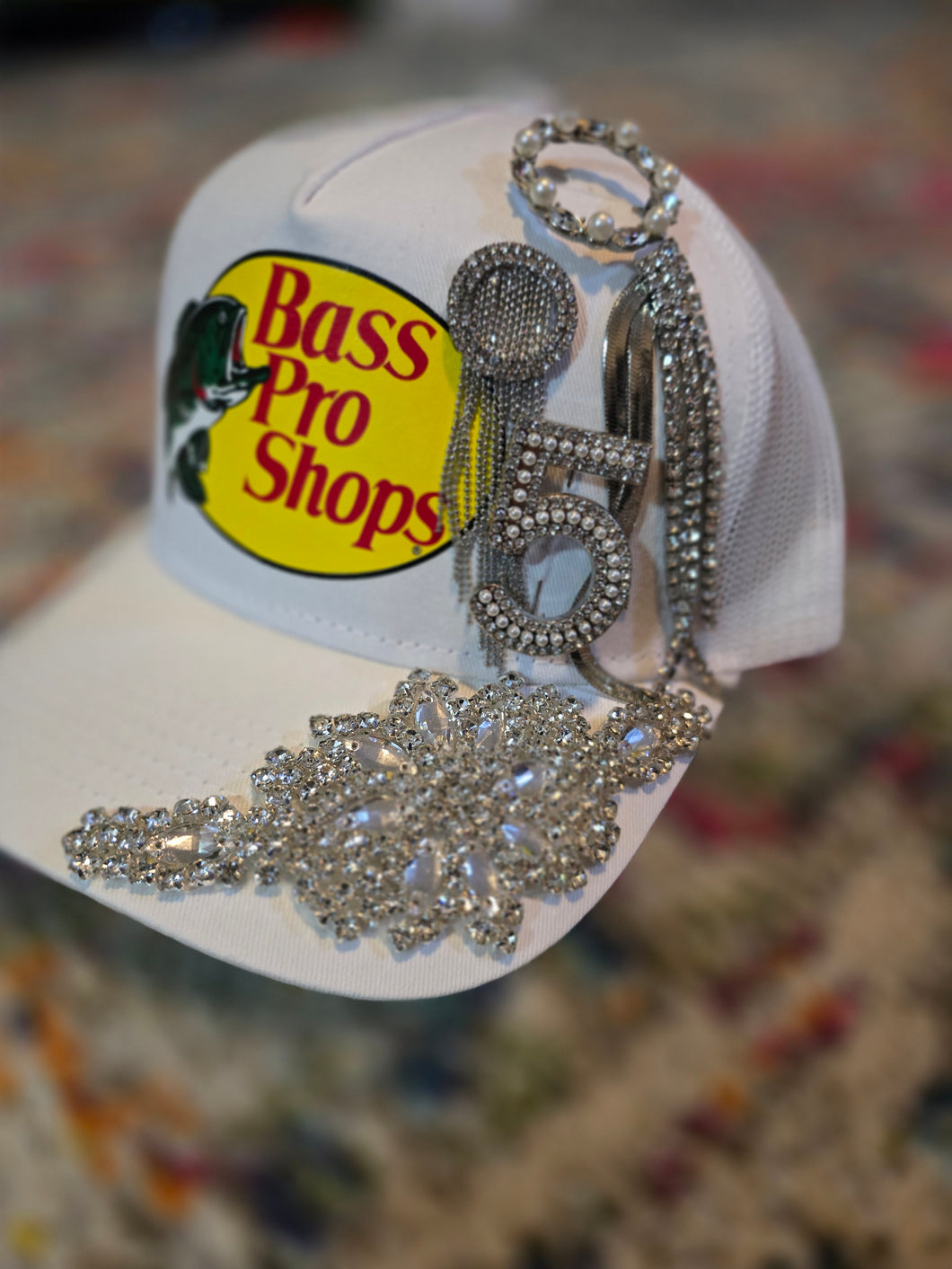 White glam hat