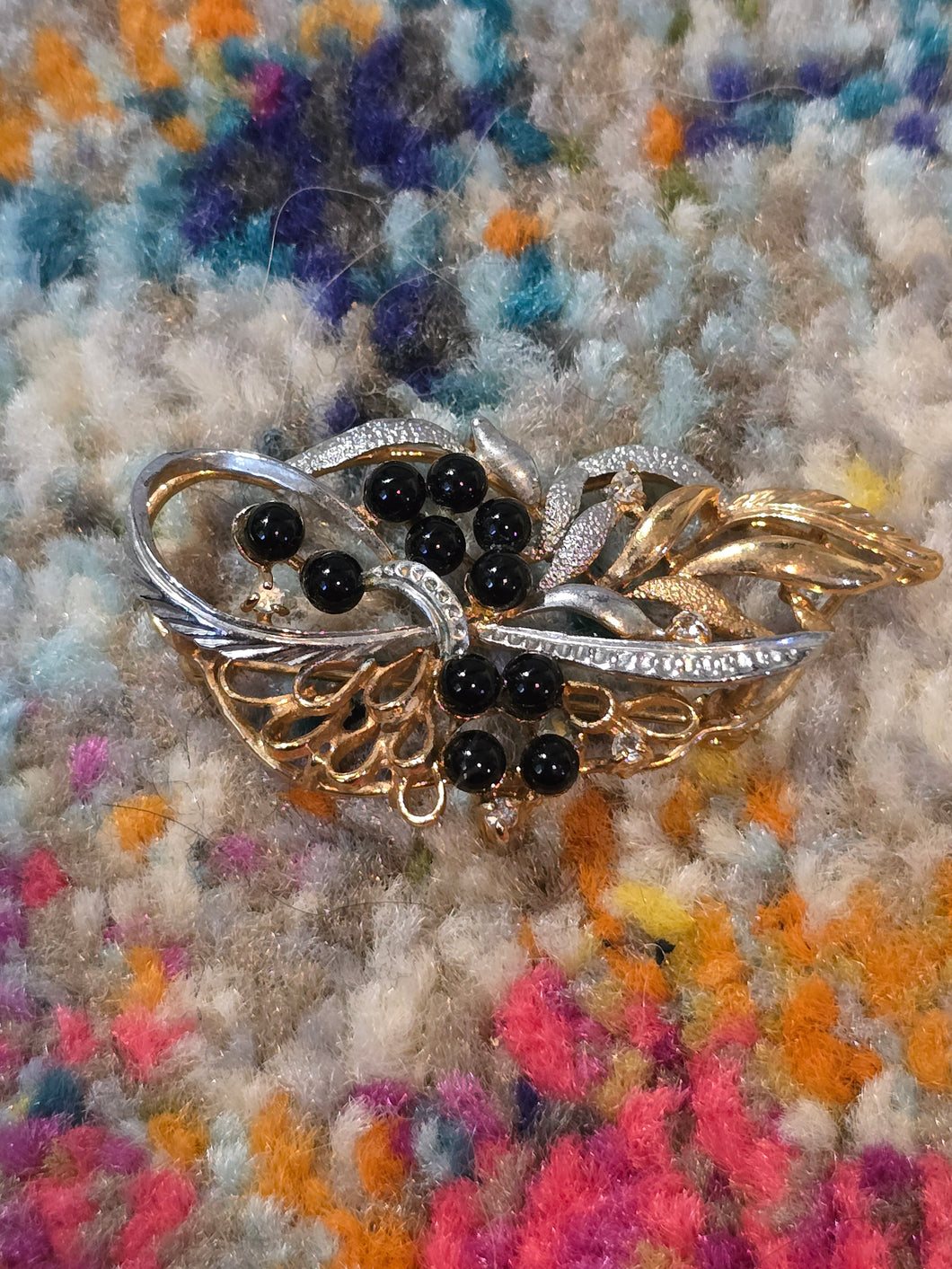 2 tone brooch