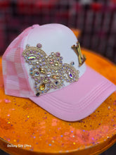 Load image into Gallery viewer, Pink checkered LV hat
